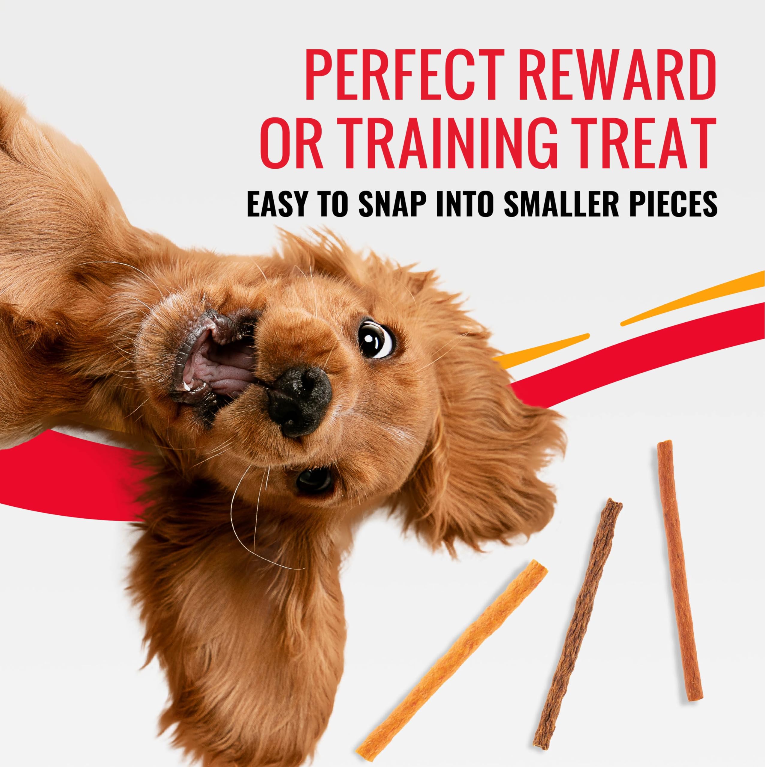 Good ‘n’ Tasty Triple Flavor Snap ‘EMS Gourmet Treats Variety Pack for All Dogs, 15 Count, Reward or Training Treat Made with Real Chicken, Duck and Beef - image 4