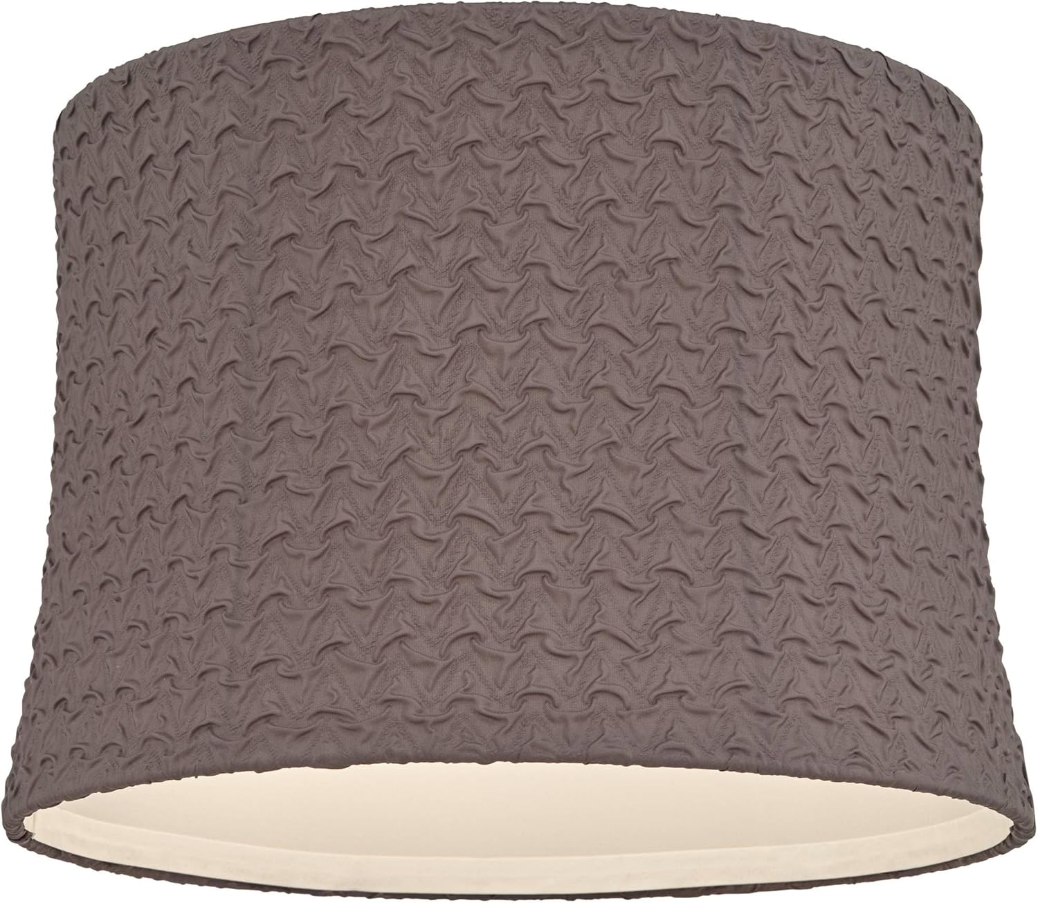 13" Top x 14" Bottom x 10" High x 10" Slant Lamp Shade (Pre-Assembled) Replacement Large Sierra Gray Drum Round Tapered Modern Fabric Textured Softback Washer Harp Finial - Springcrest