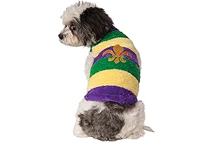 Rubie's Mardi Gras Soft Pet Sweater: A Festive Choice for Doggy Celebrations