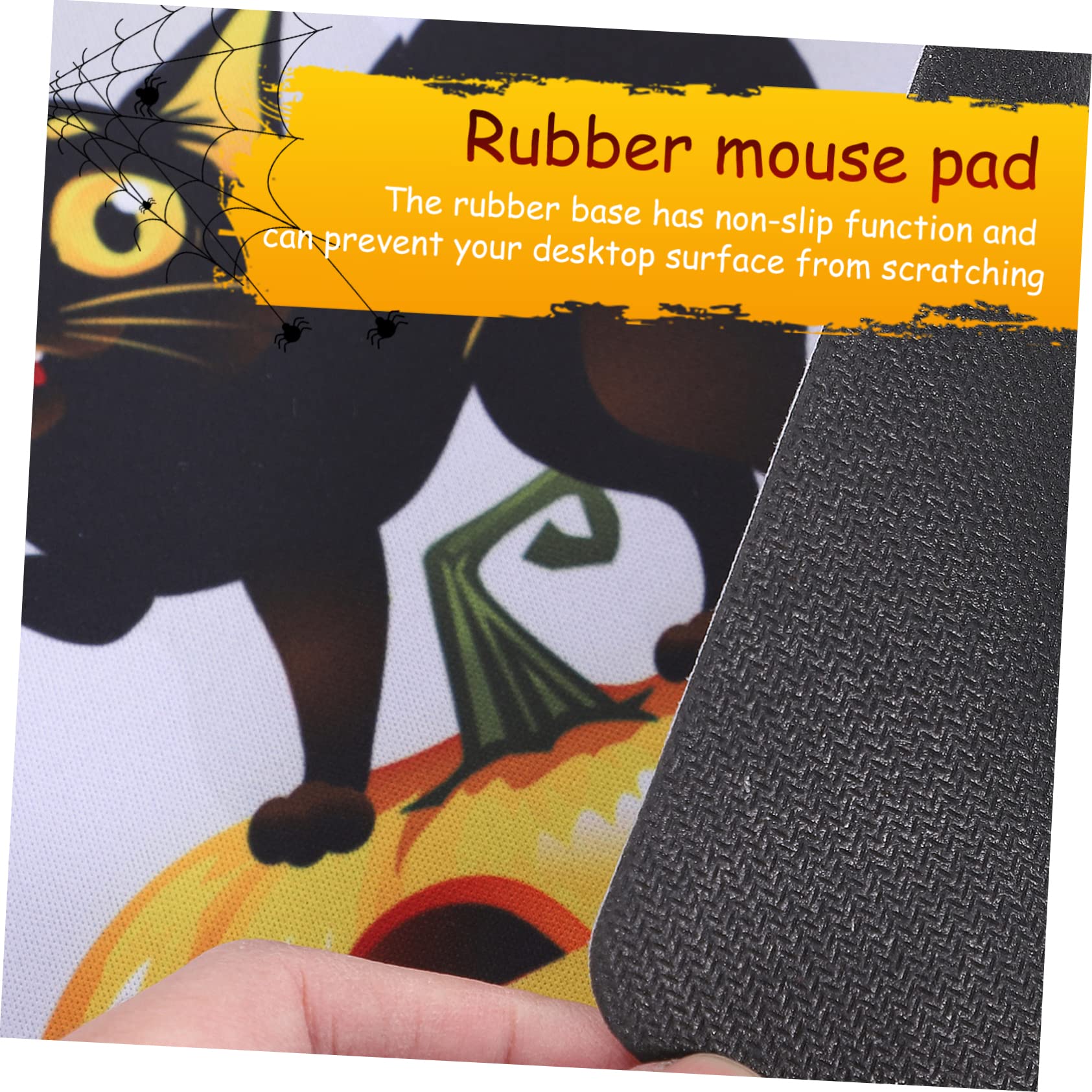VILLCASE Lot De 5 Tapis De Souris Uniques en Forme De Citrouille pour Halloween Robustes Et Non Adaptés Aux Ordinateurs Portables (4 Pièces X 5)