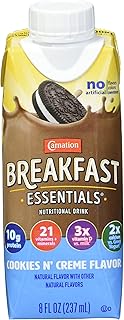 Carnation Breakfast Essentials Cookies N Creme, 8 Fl oz (Pack Of 6)