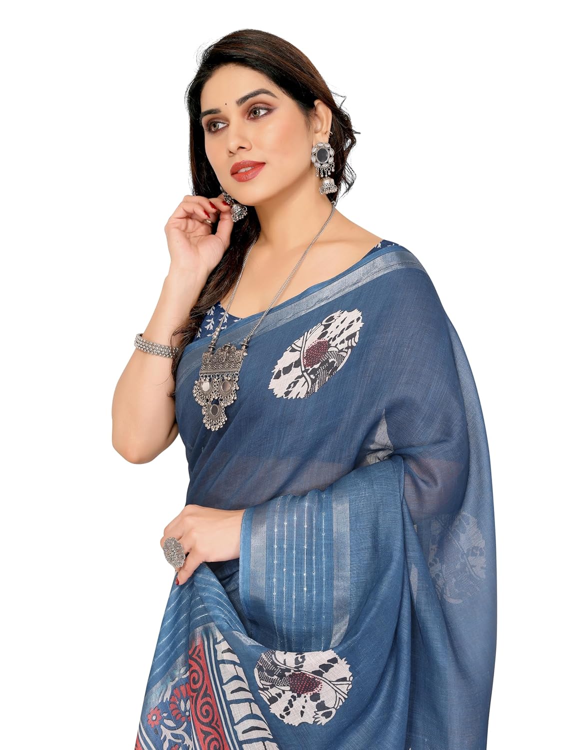 VJ Fashion Women Kerala Silk Blend Saree With Blouse Piece_freesize