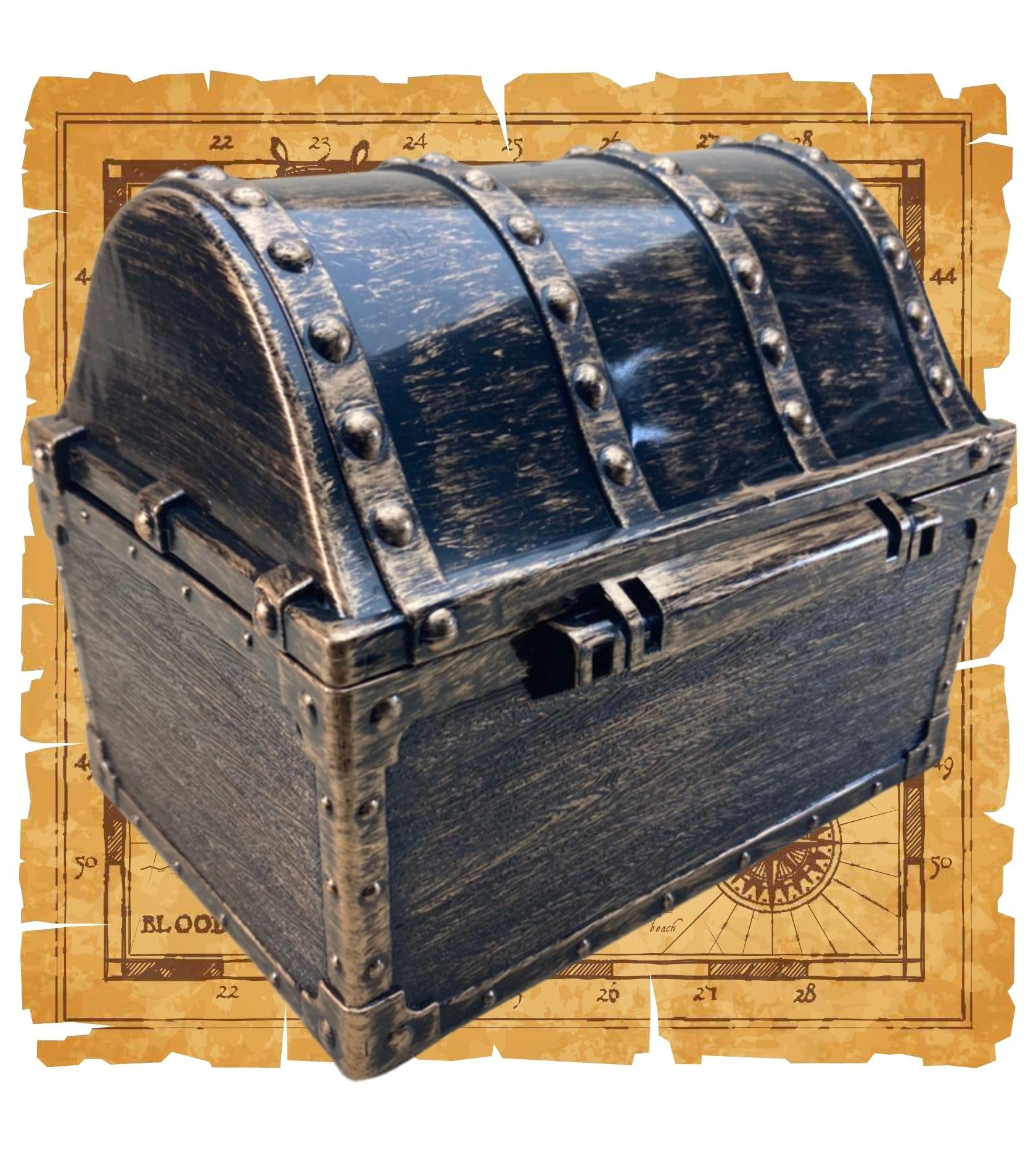 Amazon｜cobalt planet 宝箱 鍵付き トレジャーボックス レトロ