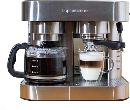 Espressione Combination Stainless Steel Espresso + Coffee Maker, 10 cups Espressione Combination Stainless Steel Espresso + Coffee Maker, 10 cups