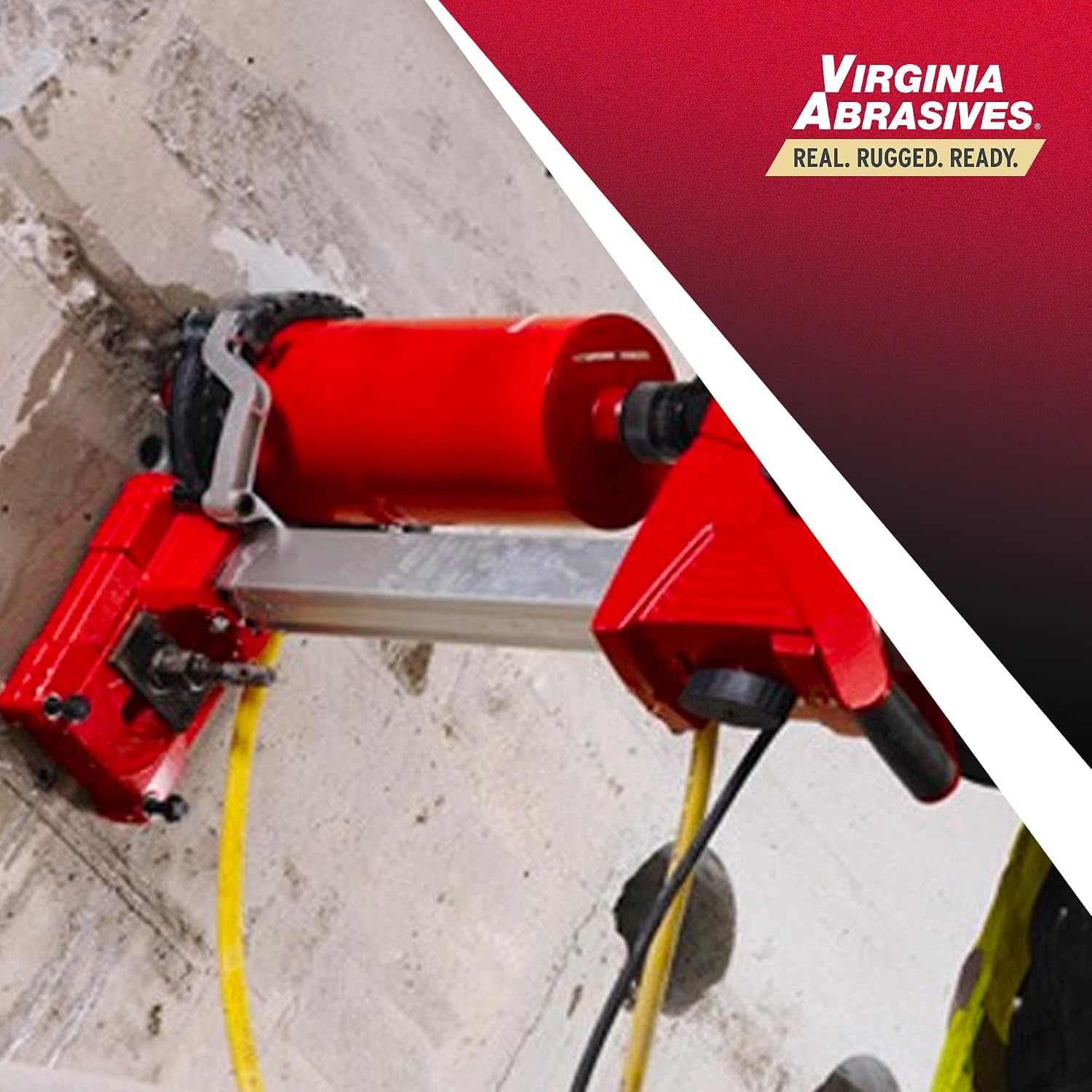Virginia Abrasives 425-03041 - 1pc 4" x1 4" x 1-1/4"-7 Premium 4" Diamond Core Drill Bits for Wet Cutting & Hole Maximum Drilling Depth & Barrel Coring Reinforced Concrete,Hard Stone,Brick, & Masonry