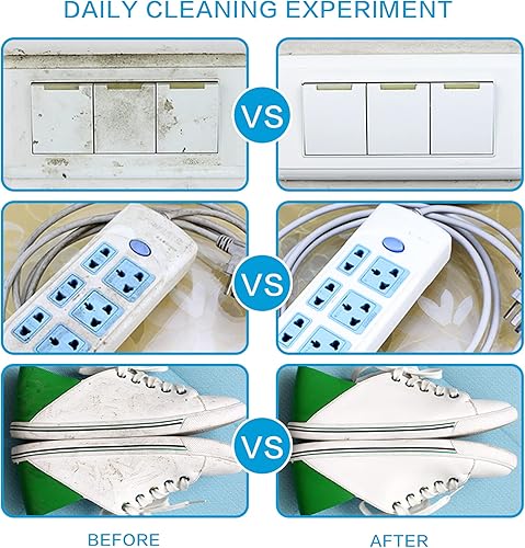 Miniatura 4 de 50 hojas de esponja mágica de limpieza, almohadillas de limpieza nano desechables, toallitas de borrar para zapatos de cocina, muebles, baño, ducha,