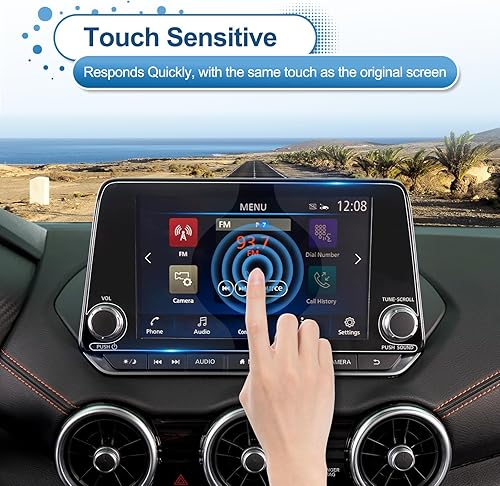 Miniatura 5 de Protector de pantalla Sentra 2020-2025 para Nissan Sentra (SVSR) pantalla táctil de 8 pulgadas, vidrio templado 9H 2023 2024 2025, accesorios Sentra