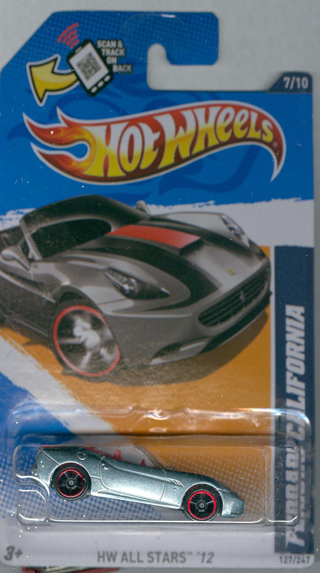 ホットウィール1/43　フェラーリカリフォルニア 🔥2012 Hot Wheels Retro Entertainment Ferrari 250 California