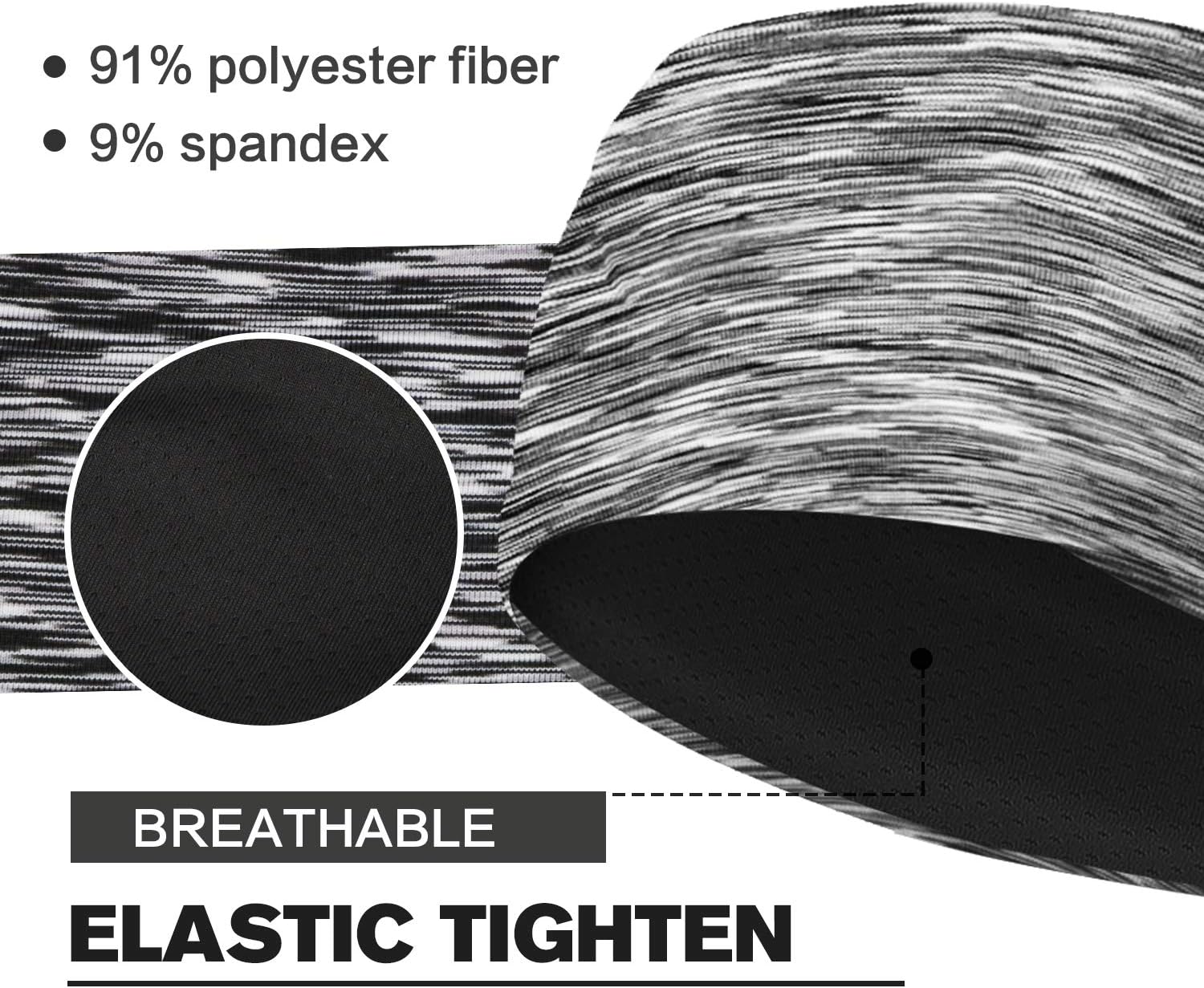 Sweat Bands No Slip Fashion Headbands for Women Workout Headbands Head Bands for Yoga Running Sports Gym (3 Pack -1) : Beauty & Personal Care