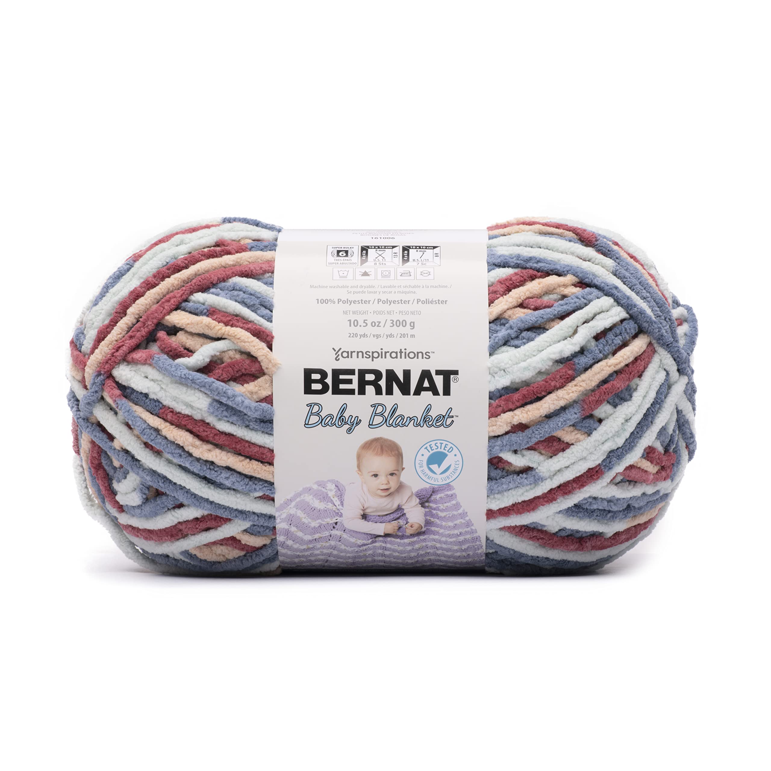Bernat Baby Blanket – Gomma Per Lavori A Maglia E Uncinetto, 300g, Colore Beach Babe (Sabbia), Morbida E Soffice In Pile