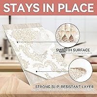 Vista 3 de RAY STAR Revestimiento para gabinete, no adhesivo de 12 pulgadas x 10 pies, revestimientos de estante para gabinetes de cocina, agarre