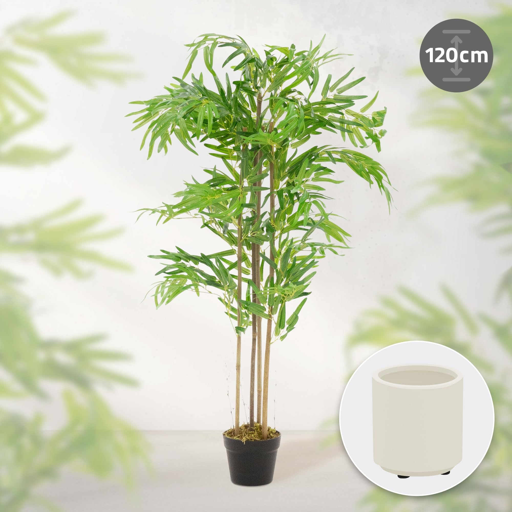 ficus künstlich Kunstpflanze Ficus Benjamina – 150 cm main image 1
