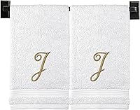Vista 57 de Toallas de mano beige para baño, monogramadas, toallas turcas de algodón de lujo, bordadas en Estados Unidos, juego de 2, elige el color y la letra