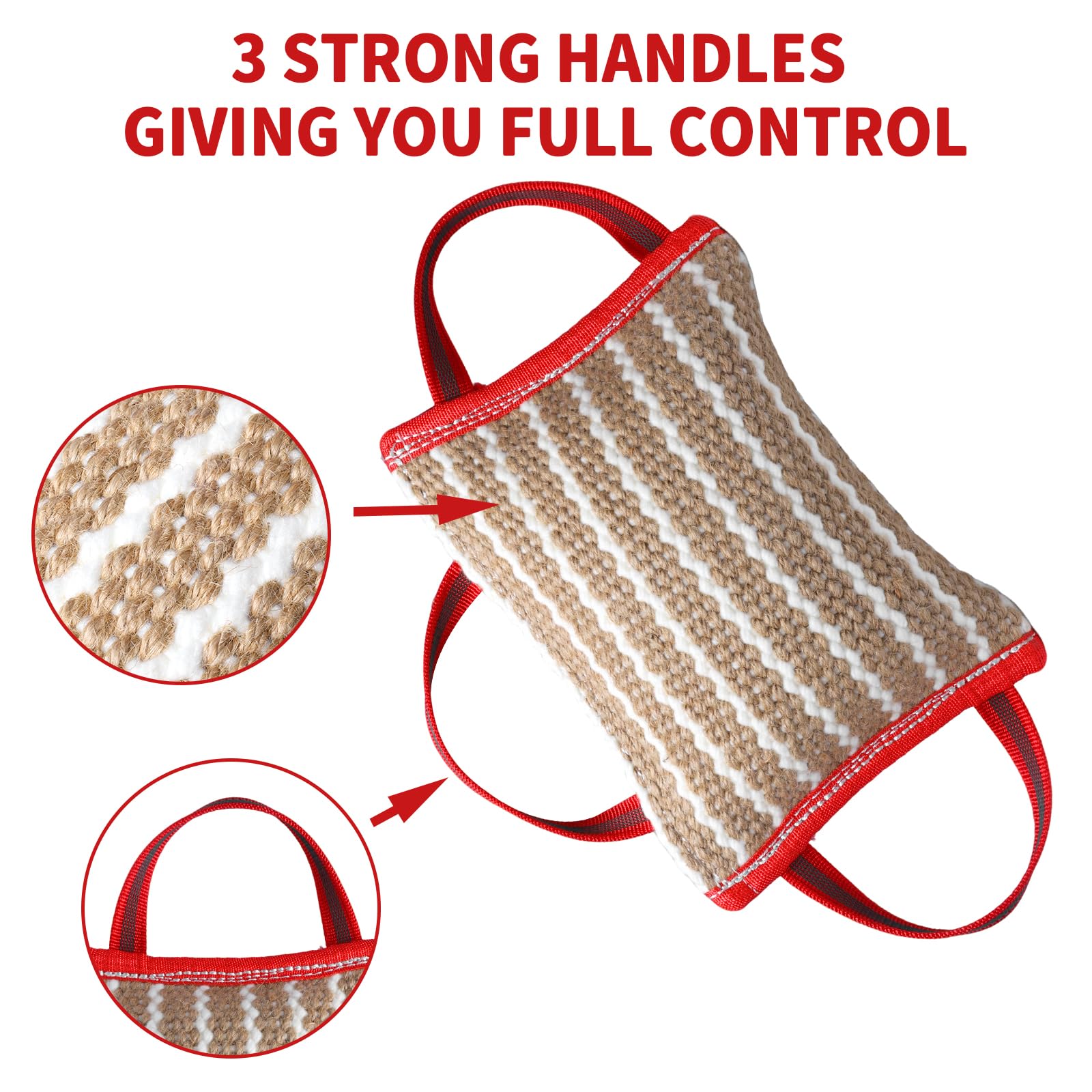 Storystore Dog Bite Pillow + Tug Toy Set including Handles - Image 4