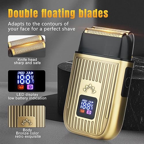 Miniatura 3 de Cortadora de pelo para hombres profesionales, juego de cortapelos y recortadora de barbero con hoja en T, 4 en 1 para hombre, kit de peluquería,