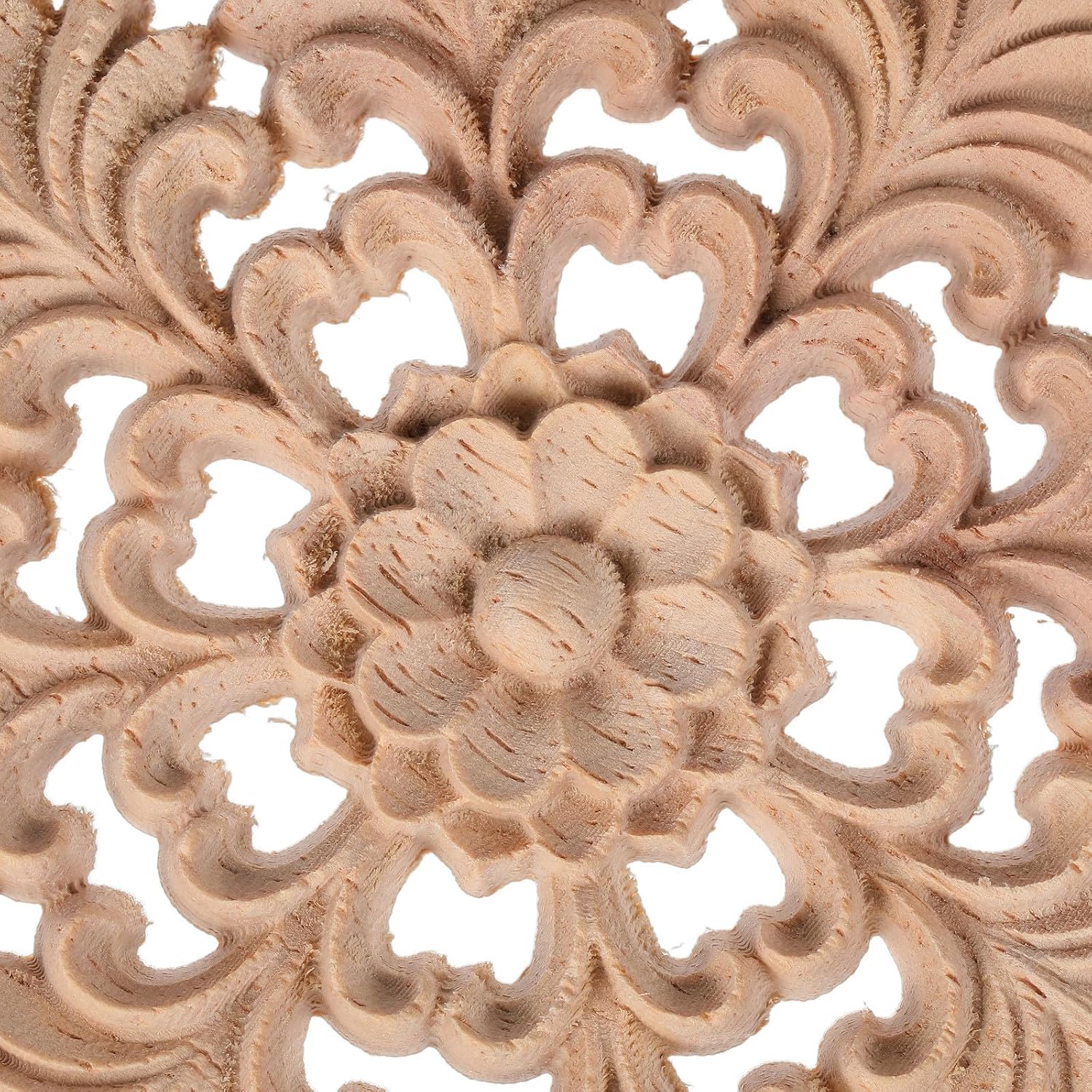 Wood Appliques Onlay 3pcs Decorative Carvings for Furniture