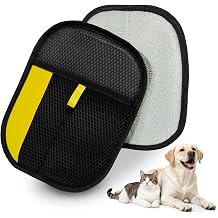 Pet Hair Removal Glove for Dogs & Cats Reusable Electrostatic Magic Brush Remover Tool for Clothing, Couch, Carpet & Car Seat Design for Efficient Pet Hair Removal