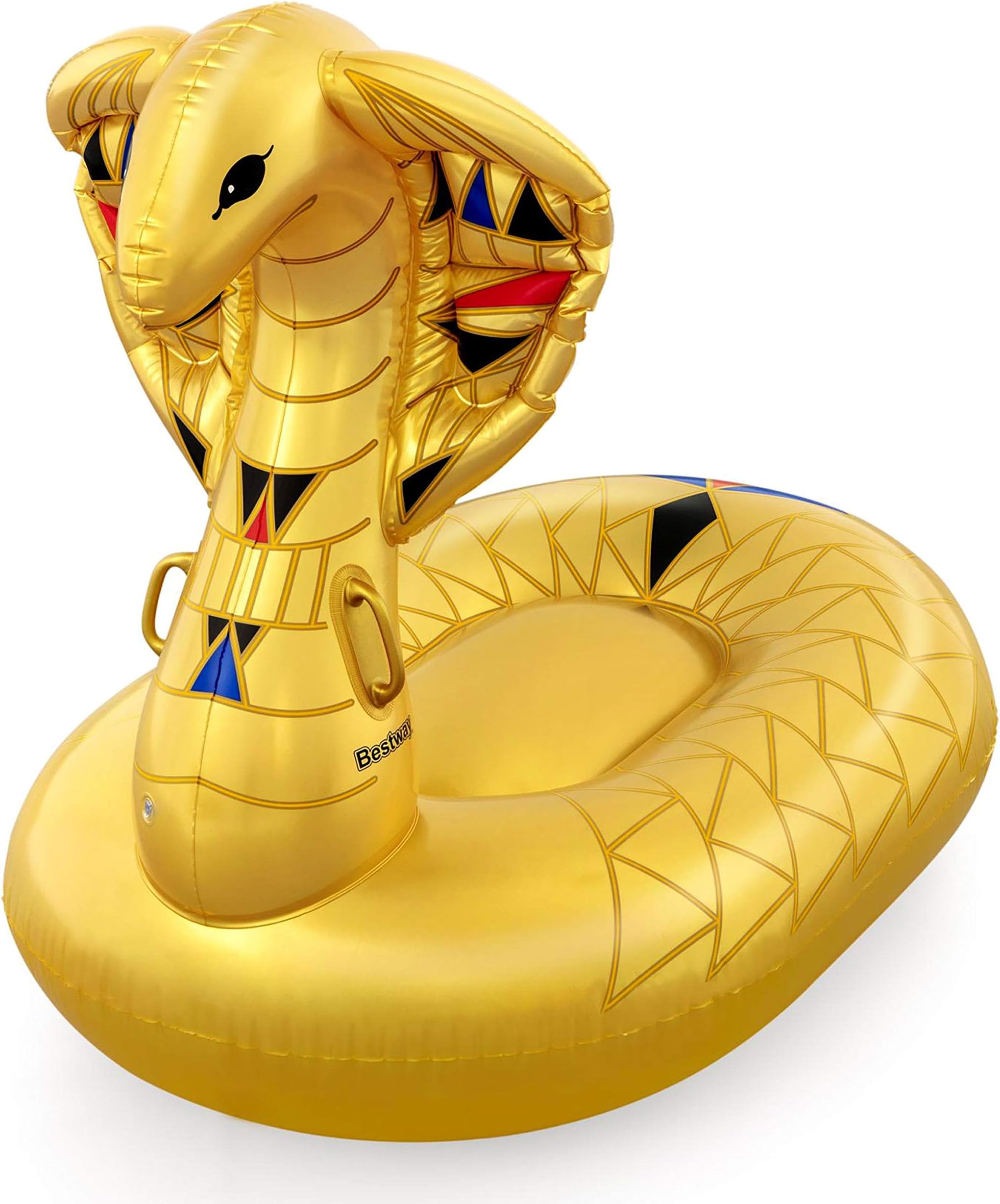 Golden Cobra Island Ride-On Pool Float 180cm