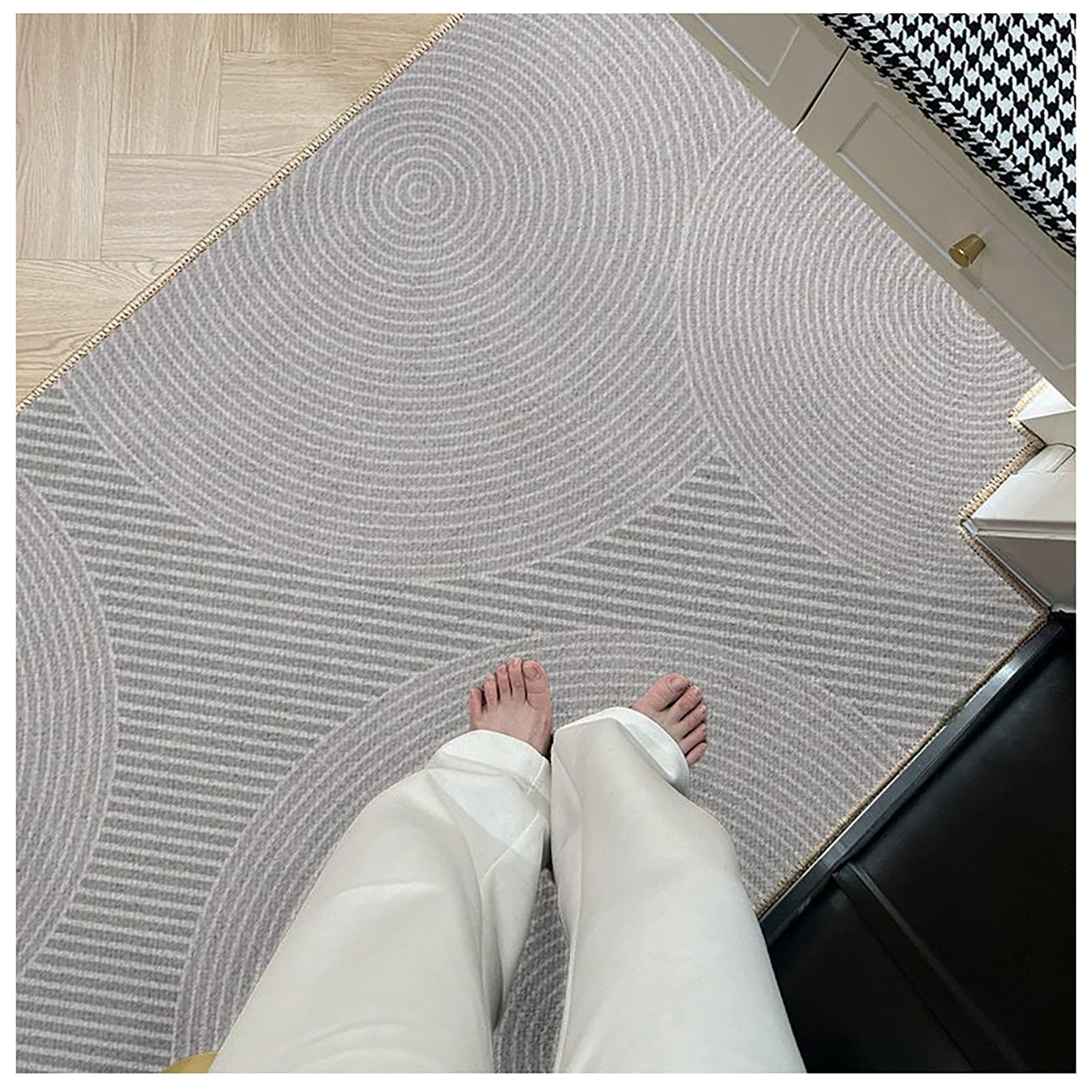 Tapis entrée antidérapant J paillasson fin lavable pour stopper l'humidité de la cuisine