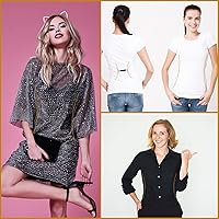 Vista 6 de Juego de 5 clips de cincha para vestido, clip de bufanda, clip de cuello de cárdigan retro, clip de chal