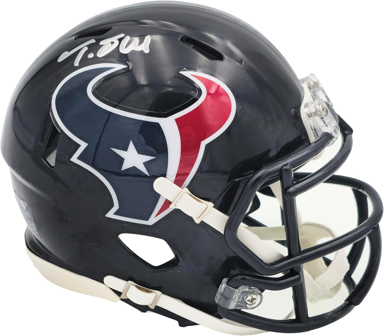Tank D.E.L.L Autographed Blue Speed Mini Helmet Beckett BAS QR Stock #229520