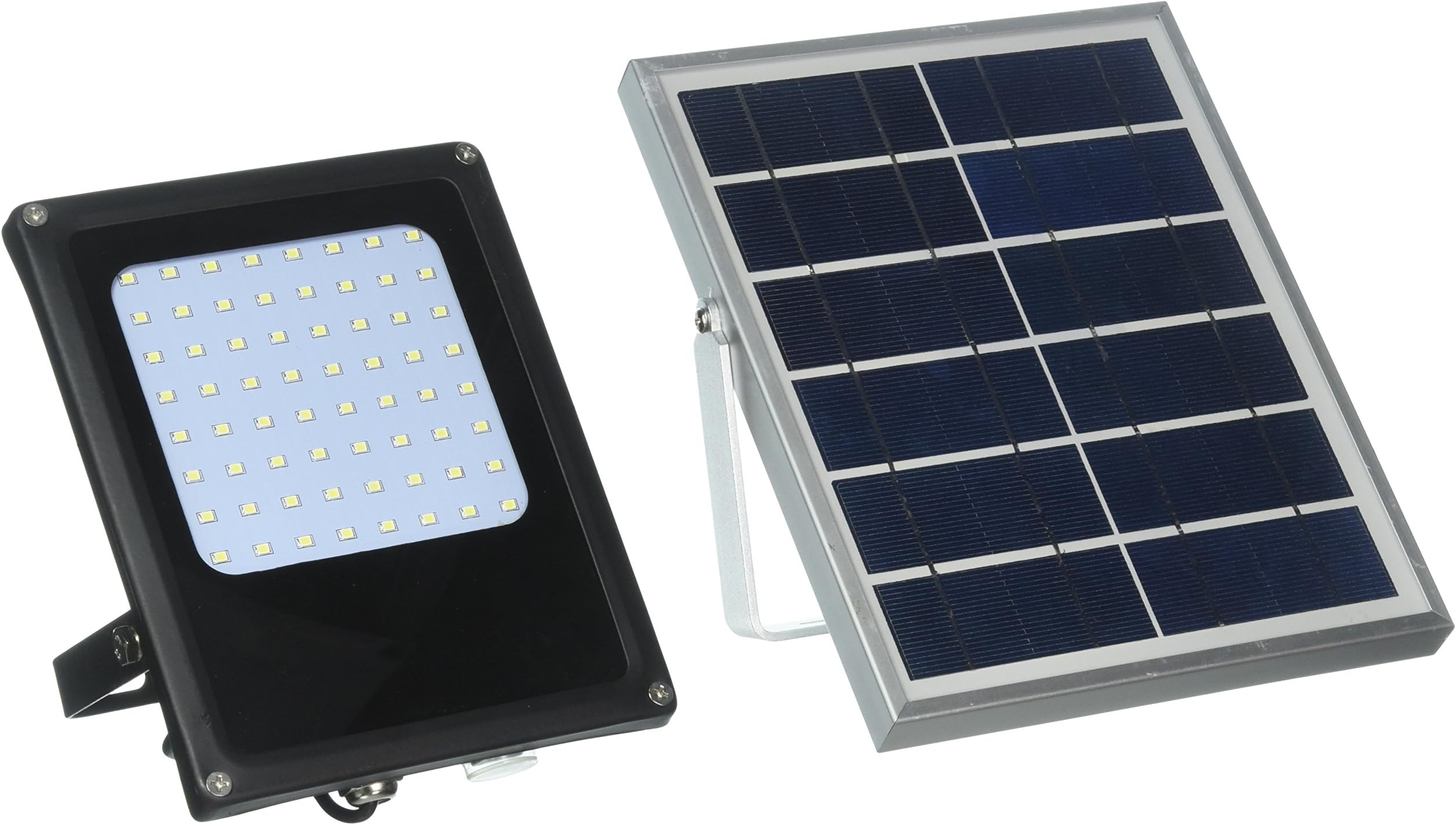 Solar Powered 5-Watt Black Finish Outdoor Integrated LED Landscape Flood Spot Light w/Brightness Selectable for Safety and Decoration