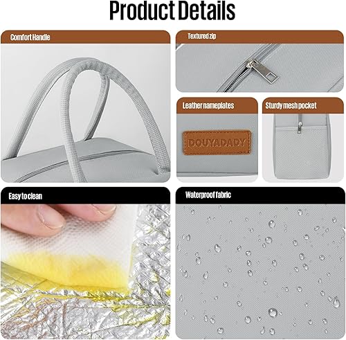 Miniatura 4 de Lonchera para mujeres y hombres (gris)