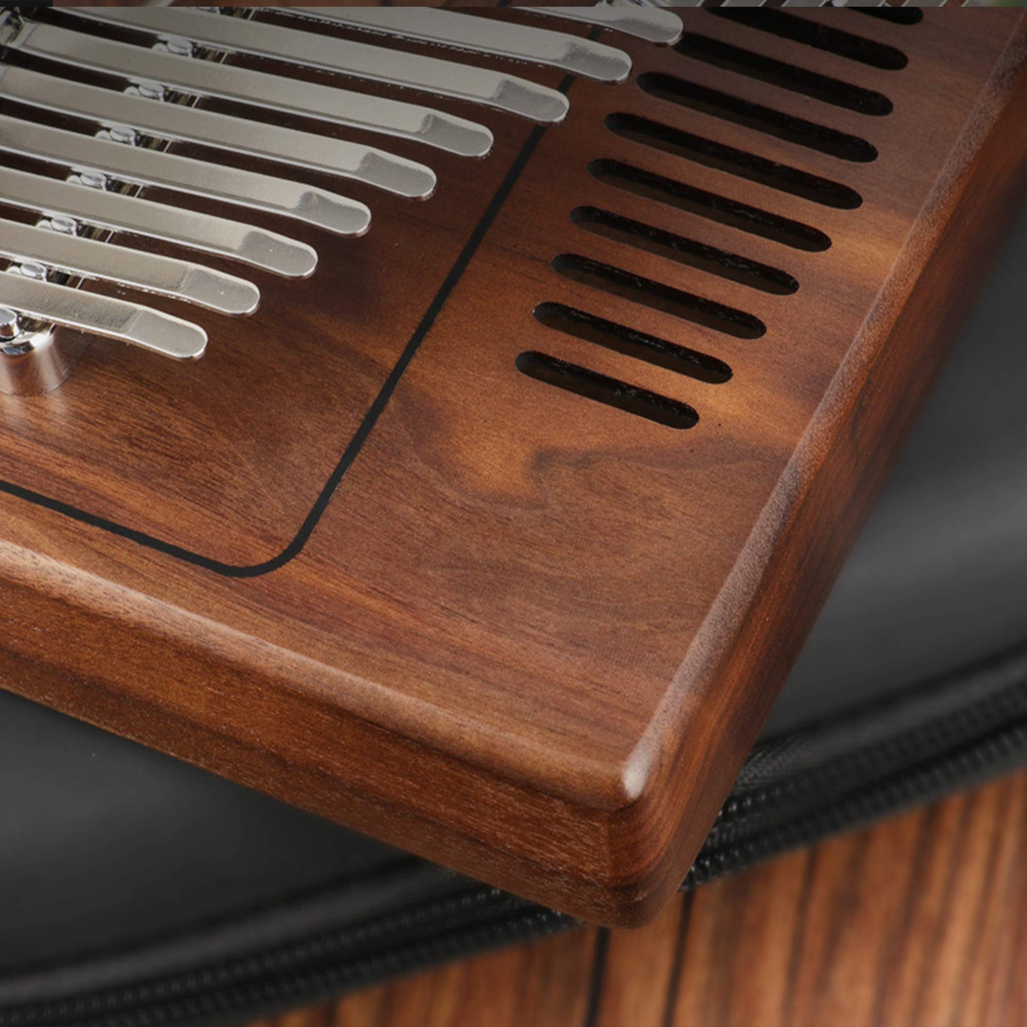 Kalimba 17 Tasti Thumb Piano Alta qualità in Legno di Mogano Mbira Body Musical Instruments Kalimba Piano Music Box Creativo