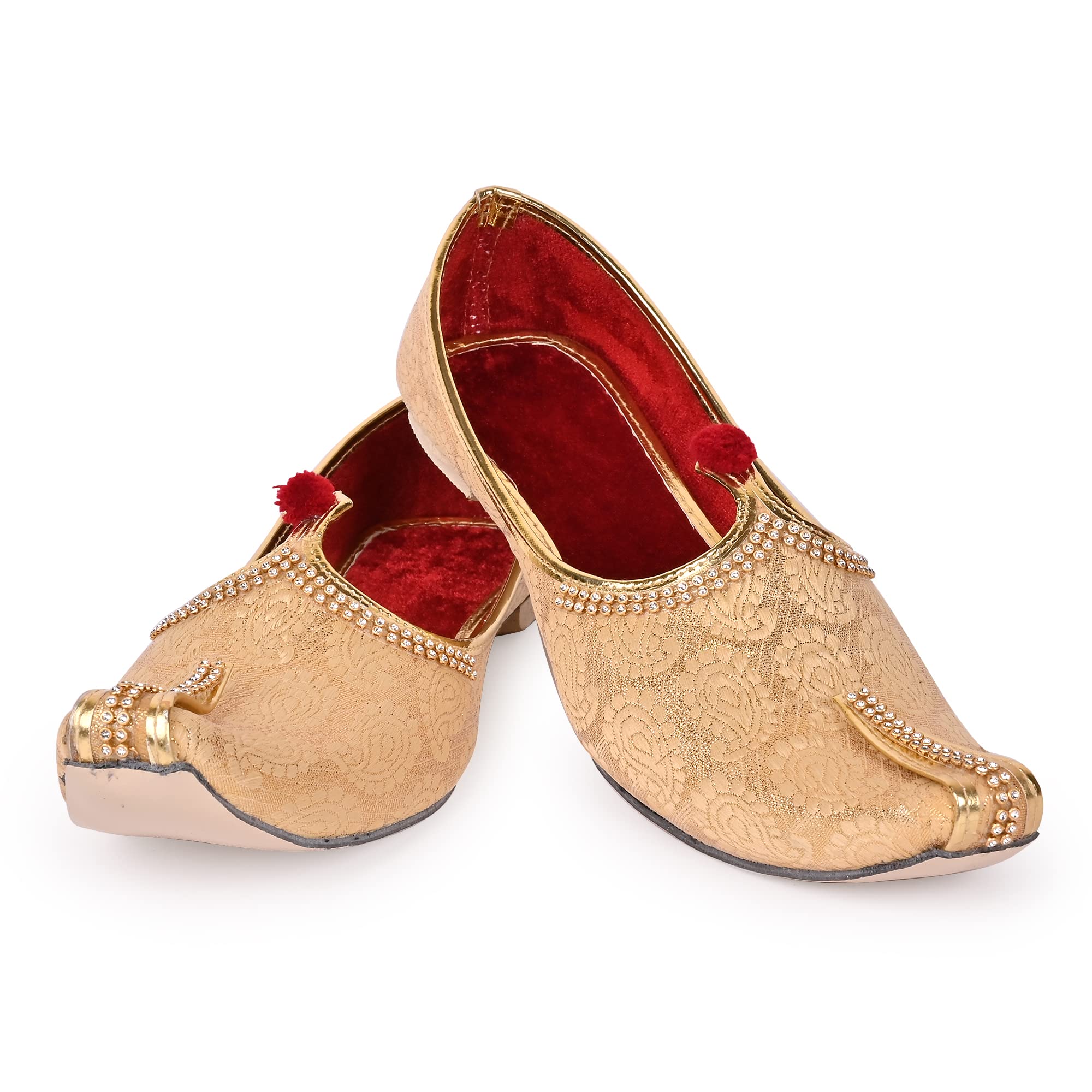 Men's Wedding Juttis/Punjabi Jutti & Sherwani Juti Pure Traditional Stylish Ethnic Mojaris/Wedding Shoes 100% Comfortable Handcrafted Plain-image-10