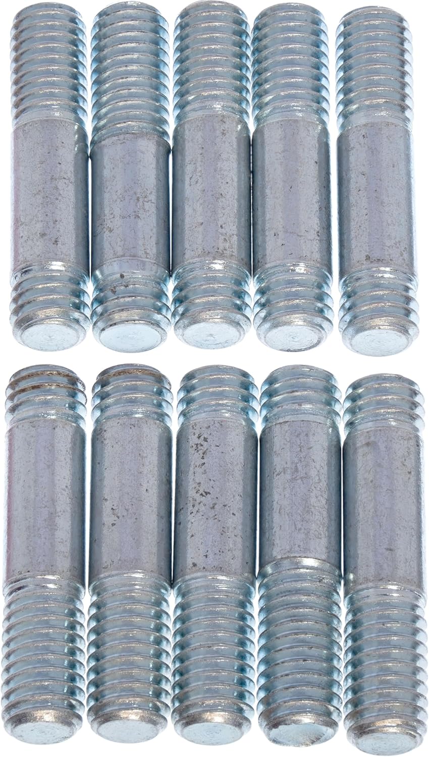 APDTY 786215 Double Ended Stud - 7/16-14 X 3/4 In. And 7/16-14 X 1 In.