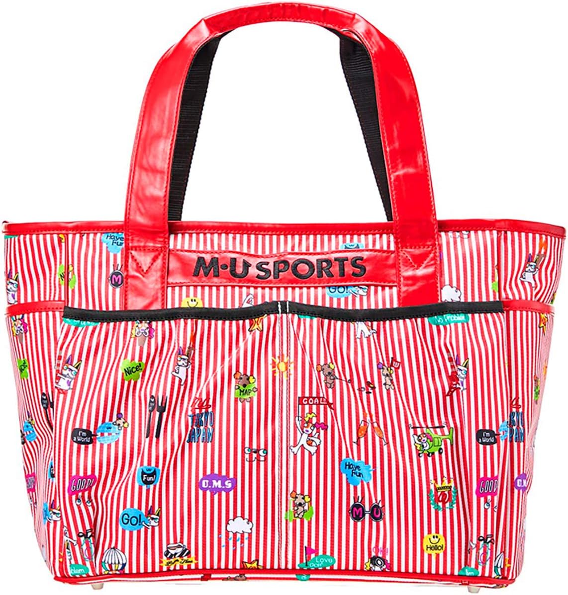 MU SPORTS M.U Sports Boston Bag Hickory Pattern Boston Bag