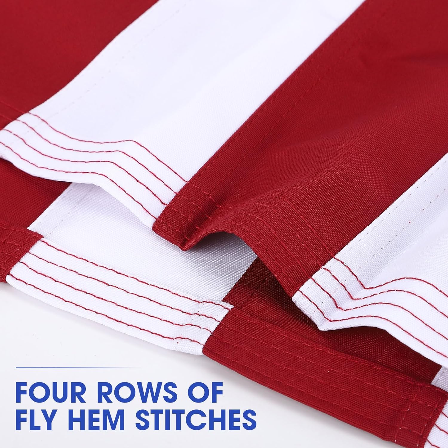 American Flag 4x6 FT,Weatherproof Heavy Duty Polyester Canvas Flags Ultra Durable Tear-Resistant, Deluxe Embroidered Stars & Sewn Stripes, Perfect for Outdoor Use with Brass Grommets