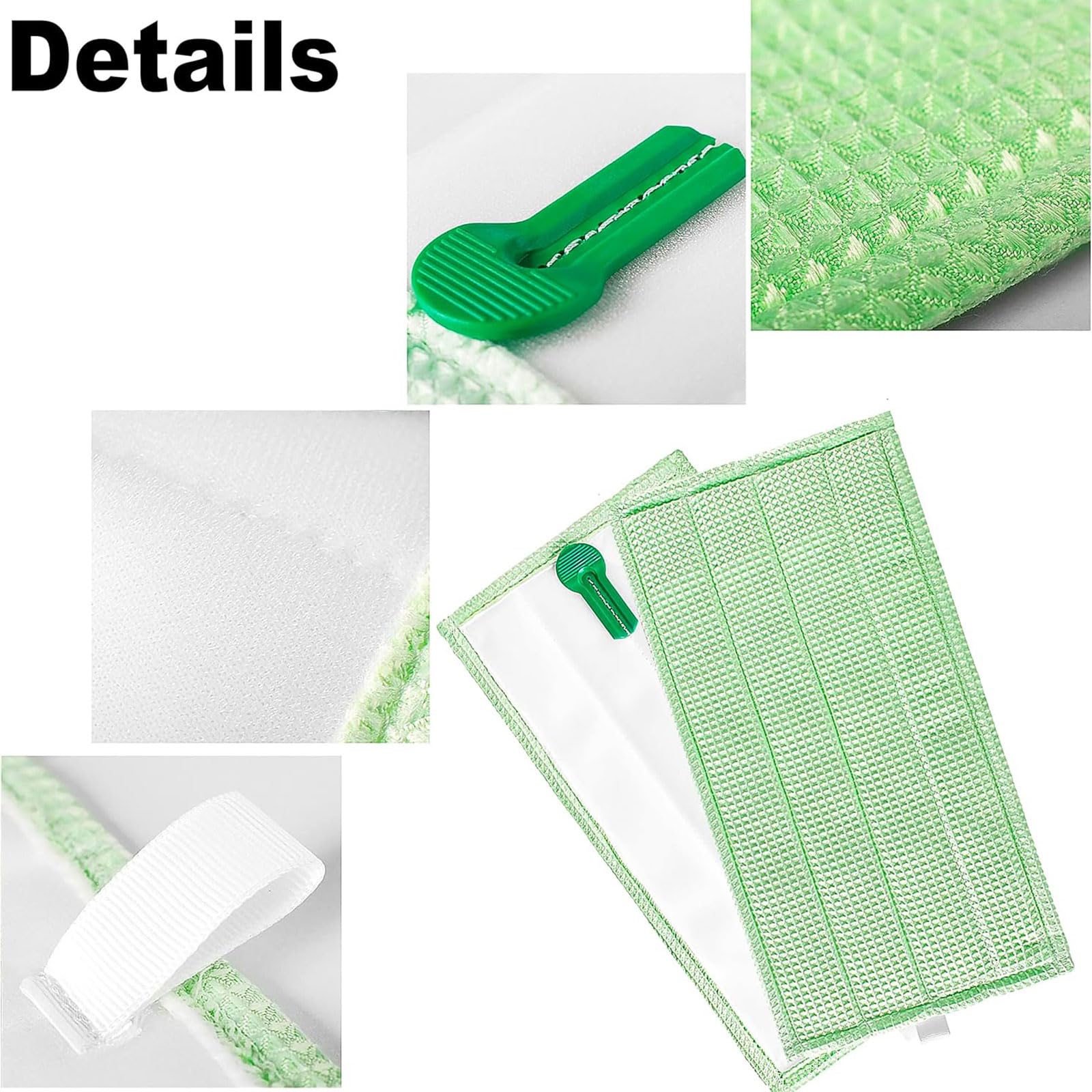 Mopa de microfibra para VORWERK SP600, 6 unidades, repuesto para el hogar, accesorios de repuesto para el hogar, trapeador de uso comercial