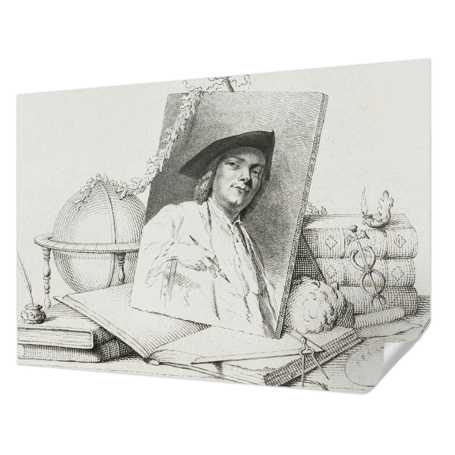 Papier peint haute qualité Tulup portrait artistique panoramique auto-adhésif 208x146