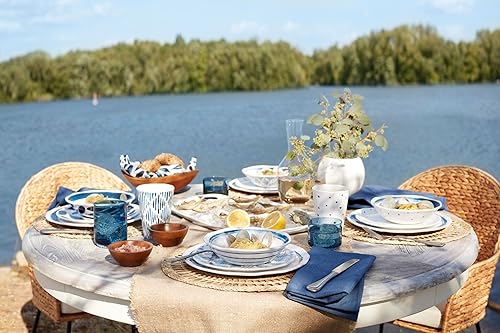 Miniatura 3 de Lenox 895323 Blue Bay Melamine 16-Piece Dinnerware Set, Lightweight Melamine Material