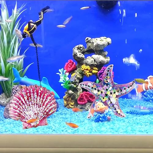 Miniatura 6 de Voaesdk Moldes de resina con temática oceánica, moldes de silicona de concha marina 3D para resina epoxi, conchas realistas, moldes de estrellas de