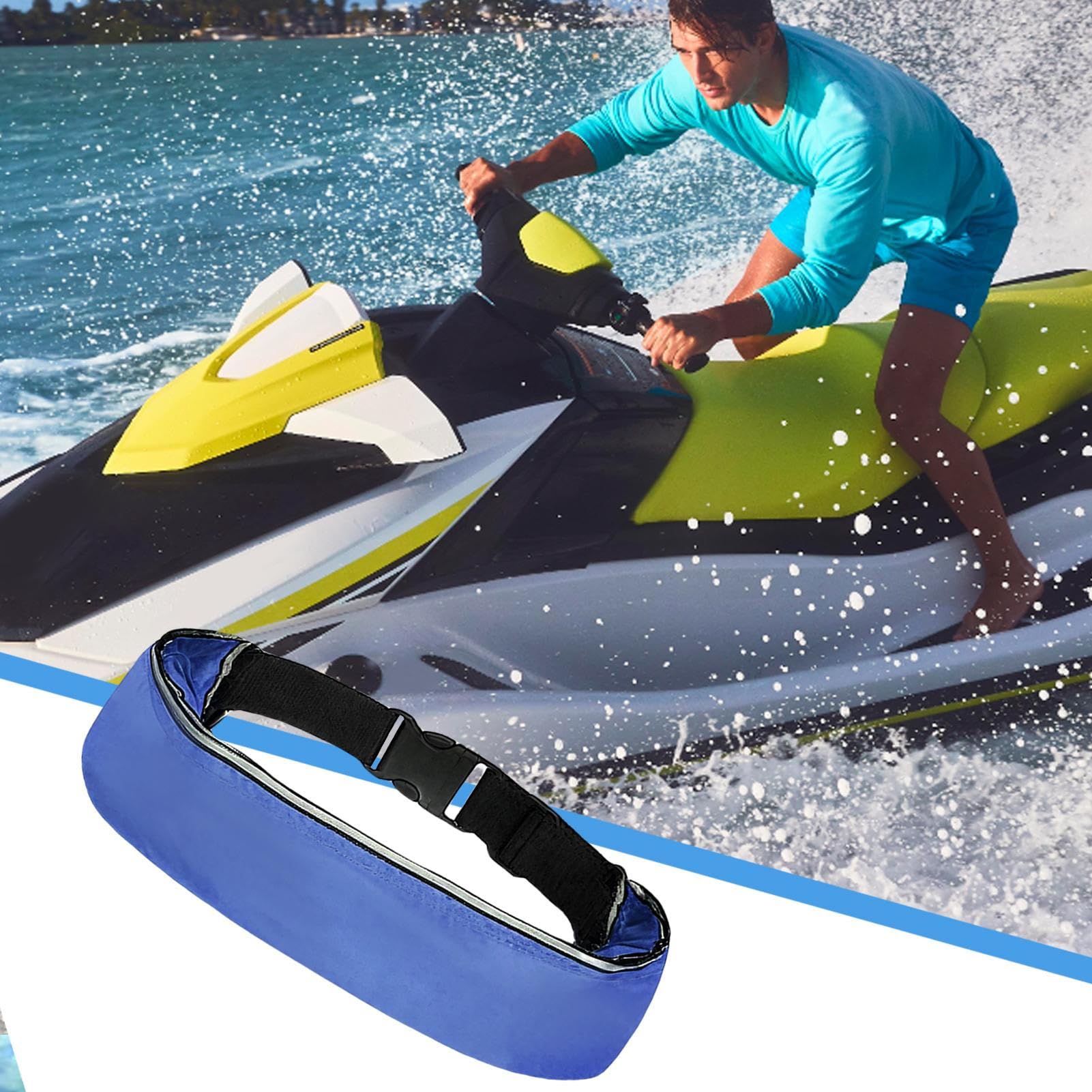 Ceinture Gonflable Manuelle Gonflage Rapide Anti-Noyade | Ceinture De Natation À Gonflage Manuel Pour Hommes, Femmes, Débutants, Adultes, Stand-Up Paddle, Pêche, Navigation,