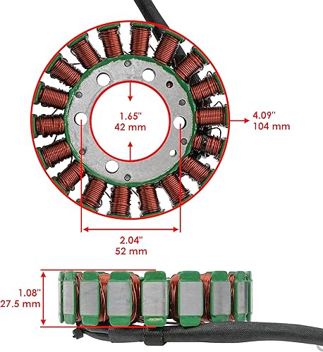 Miniatura 2 de Caltric Estator Magneto compatible con Polaris Hawkeye 300 2X4 4X4 2006 2007 2008 2009 2010 2011
