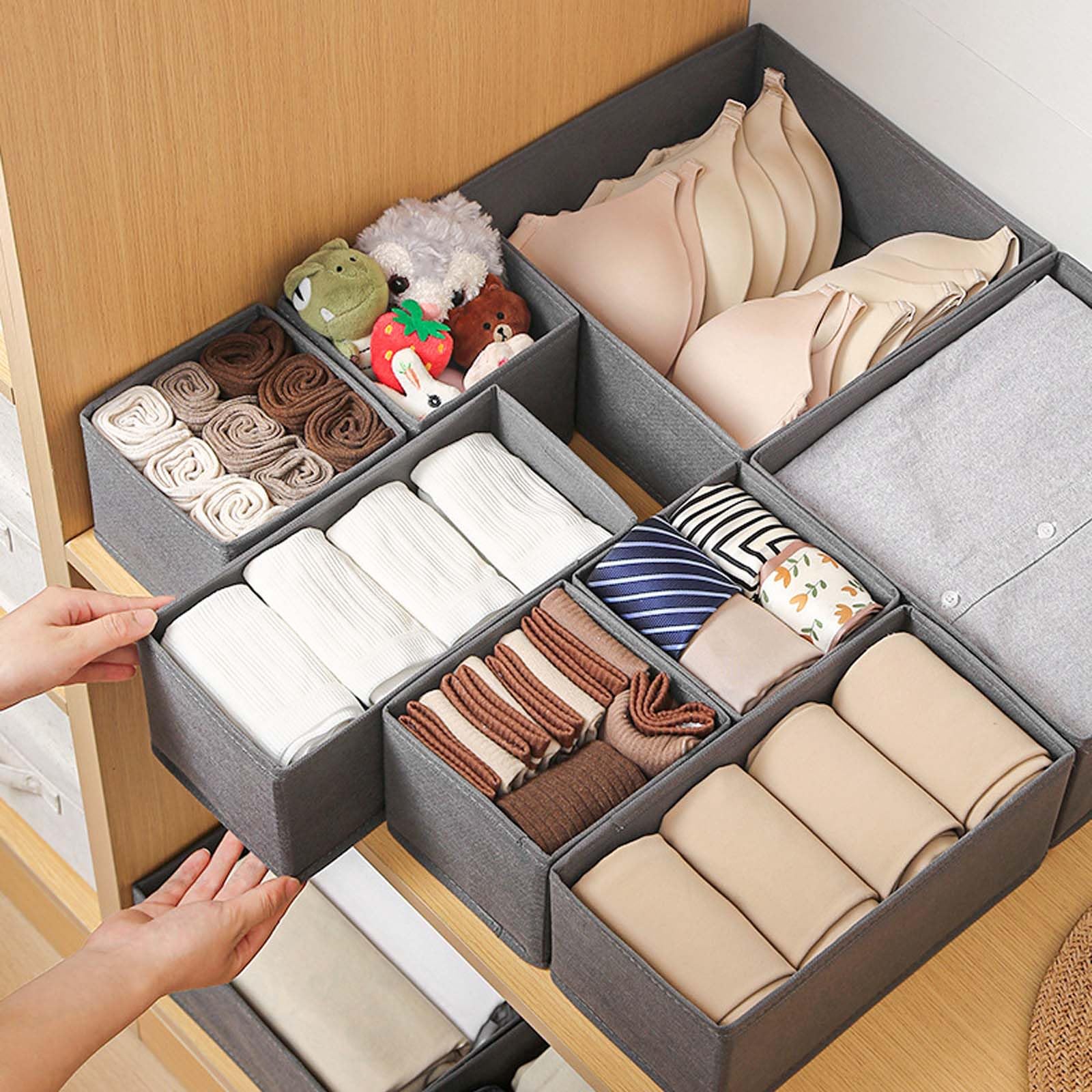 Organizer Armadio 3 Pezzi Organizer Per Cassetti Pantaloni, Lavabile Per Jeans, Salvaspazio Organizzazione Della Casa