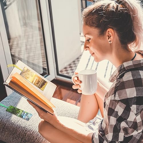 Miniatura 7 de Spakon 120 Pcs Landscape Bible Verse Inspirational Bookmarks Scripture Christian Motivational Bookmarks Encouragement Verse Page Marker with