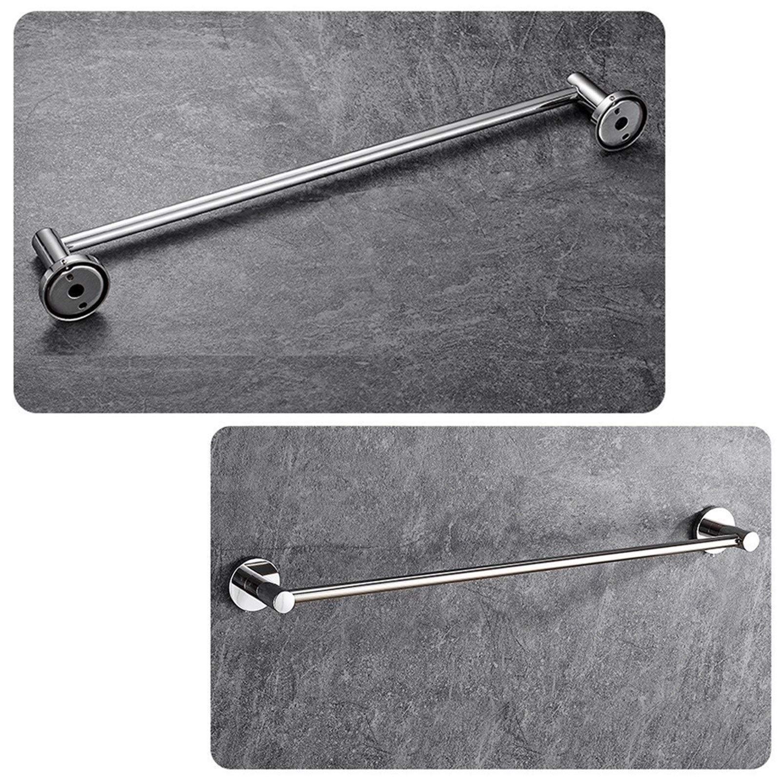 Portasciugamani da Bagno, 30Cm-120Cm Opzionale Portasalviette Singolo Rotondo Lungo Portasalviette da Parete Appeso a Vite Porta Asciugamani da Cucina/90Cm The New