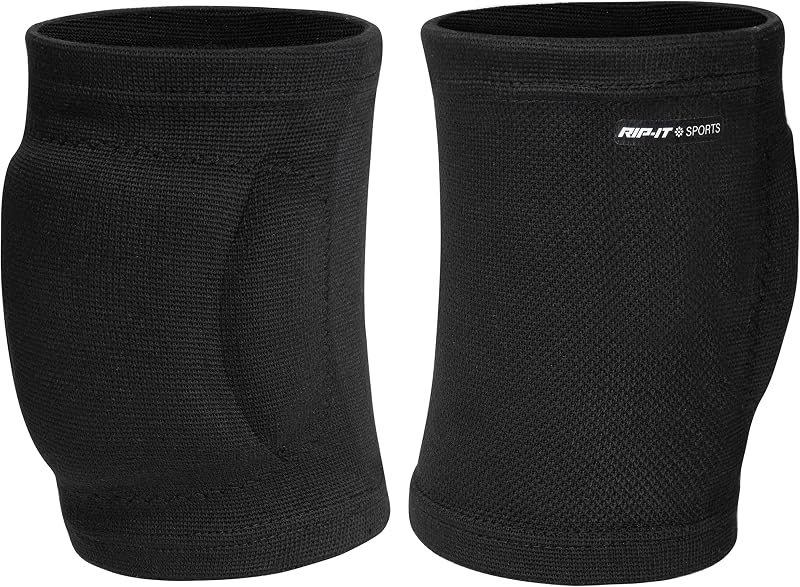 RIP-IT | Perfect Fit Volleyball Knee Pads | Black XS | Lightweight Women’s Sport Equipment