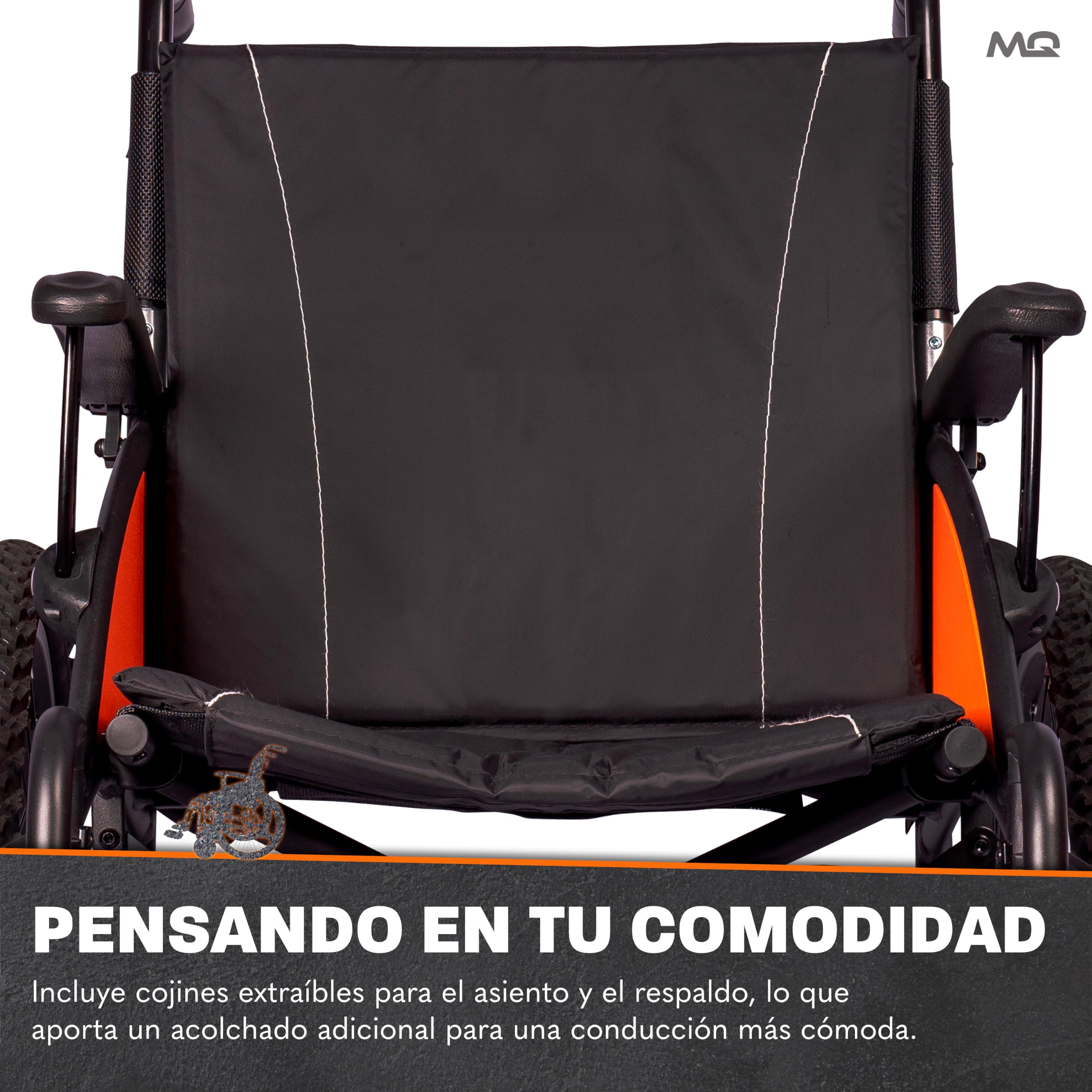 MobiQuip Silla de ruedas todoterreno 12,5 kg, asiento de 18"