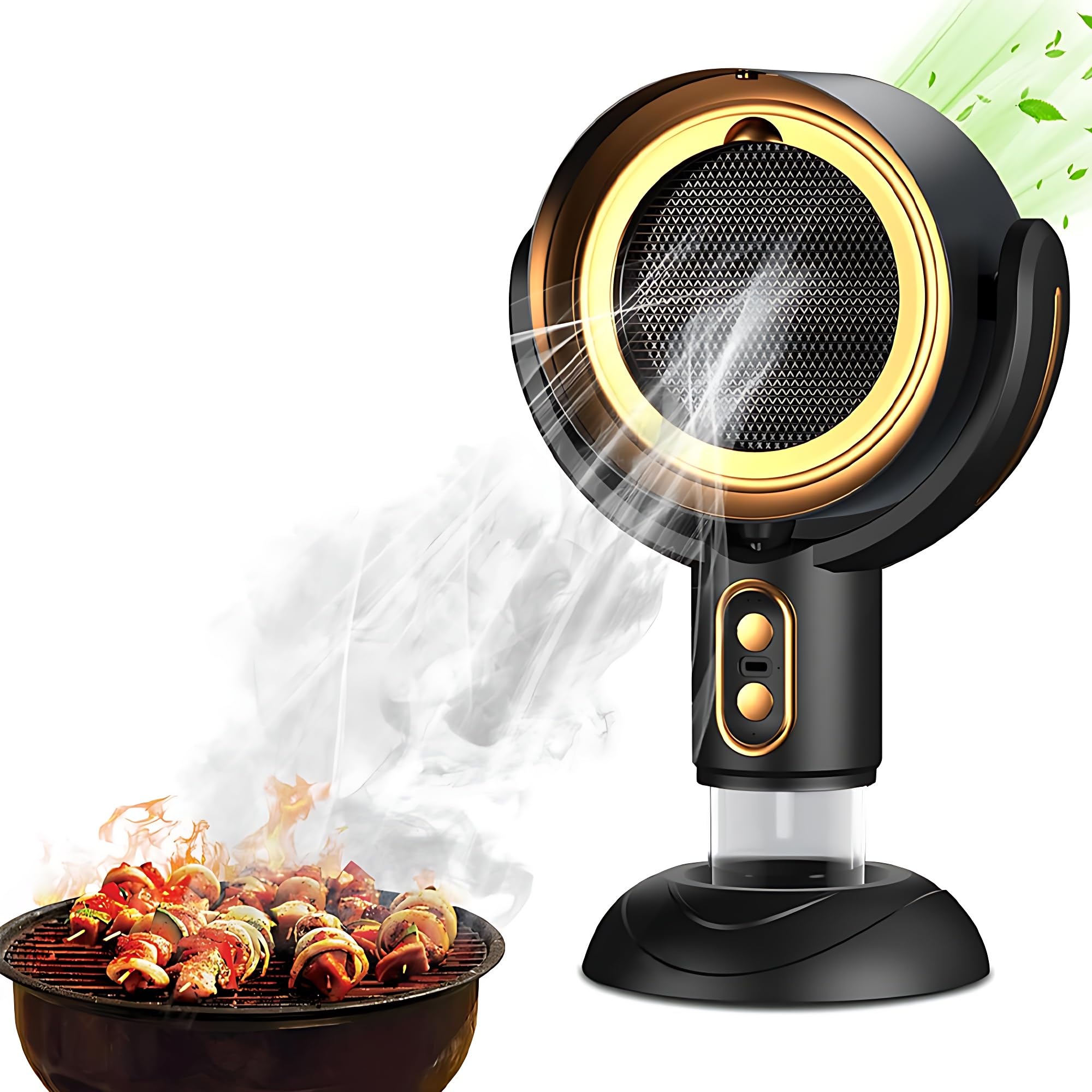 Purificateur d'air PuffHide avec ventilateur Smoke Away grand angle double filtre