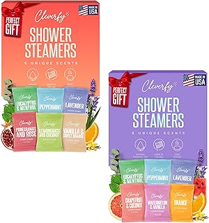 Cleverfy Shower Steamers Aromatherapy for Women and Men – 6 x 2 Pack