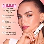 Stick hydratant teinté Revlon Glimmer pour le visage, Fond de teint léger, Maquillage infusé de soins hydratants, 140 140, 0,31 oz