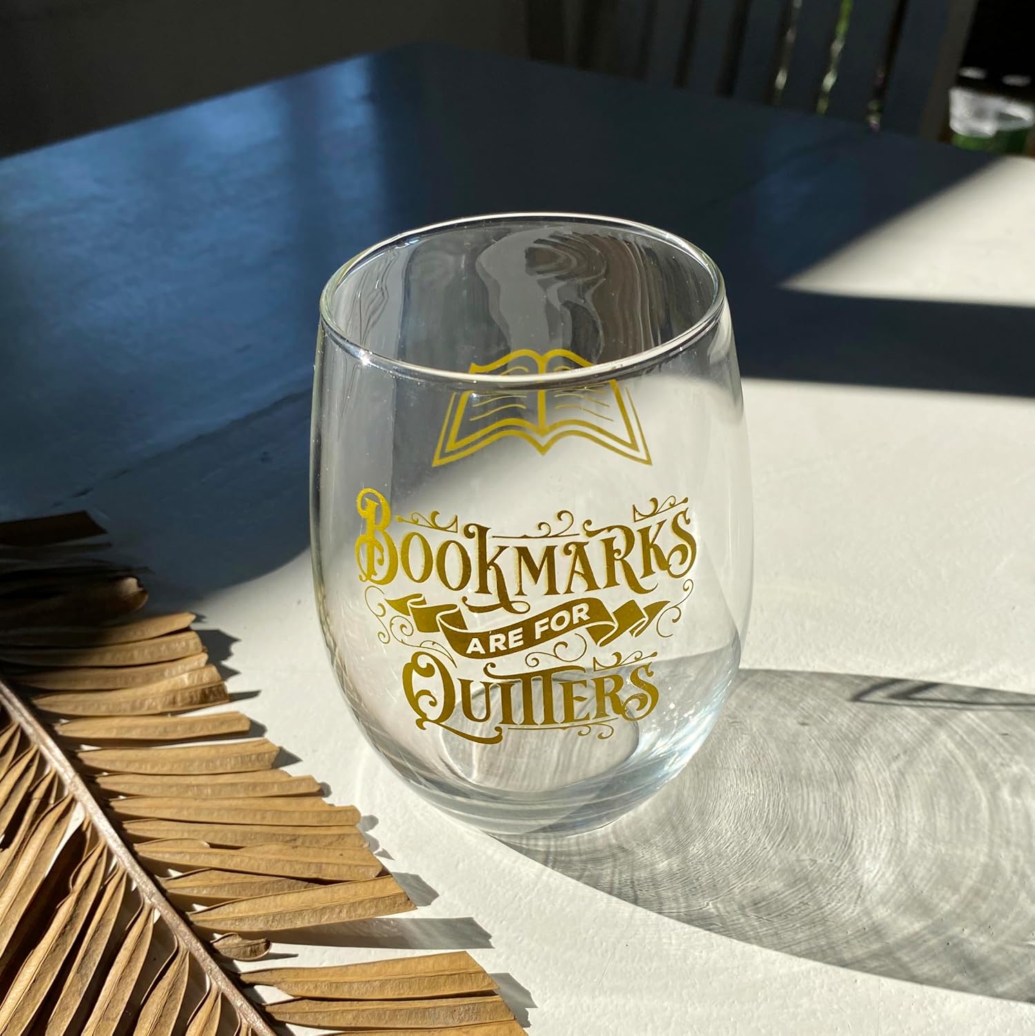 Bad Bananas Book Lovers Gifts - 21 oz Stemless Wine Glass