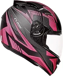 Capacete EBF Capacetes New Spark Flash 56/Preto Fosco/Rosa