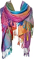 GooodTimes Women's Luxury Satin Scarf Shawl Wrap - Soft Acrylic Viscose, 72x27 Inch All-Season Versatile Fashion Scarf