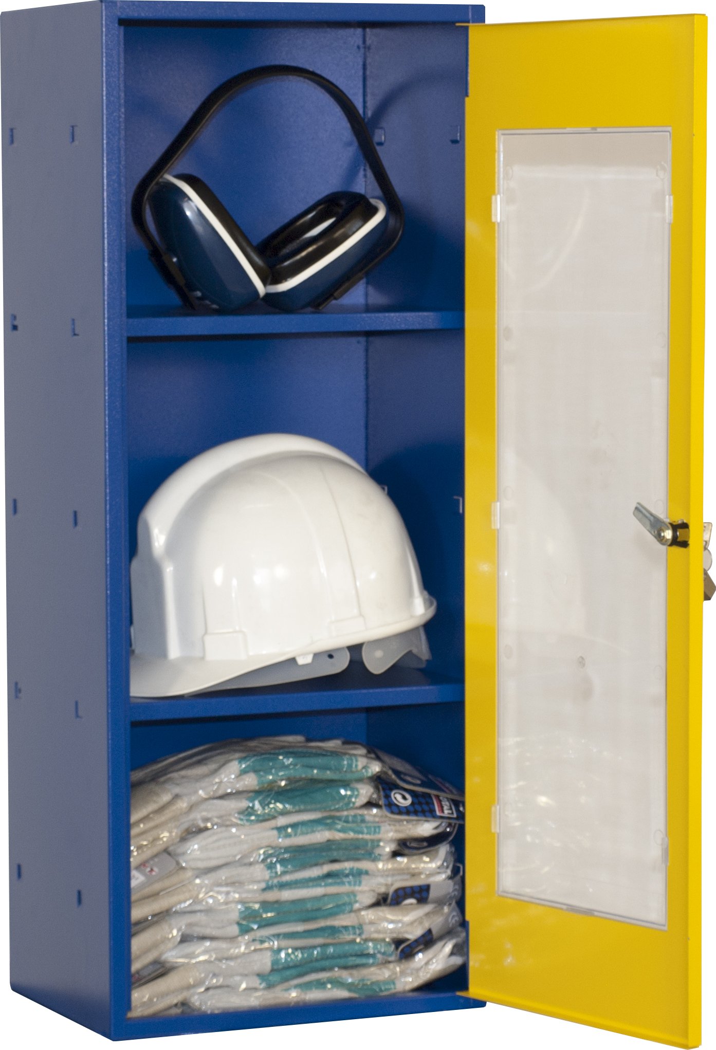 Simon Rack 1 Equipo de Protección Individual, Azul y Amarillo, 750 x 500 x 225 mm